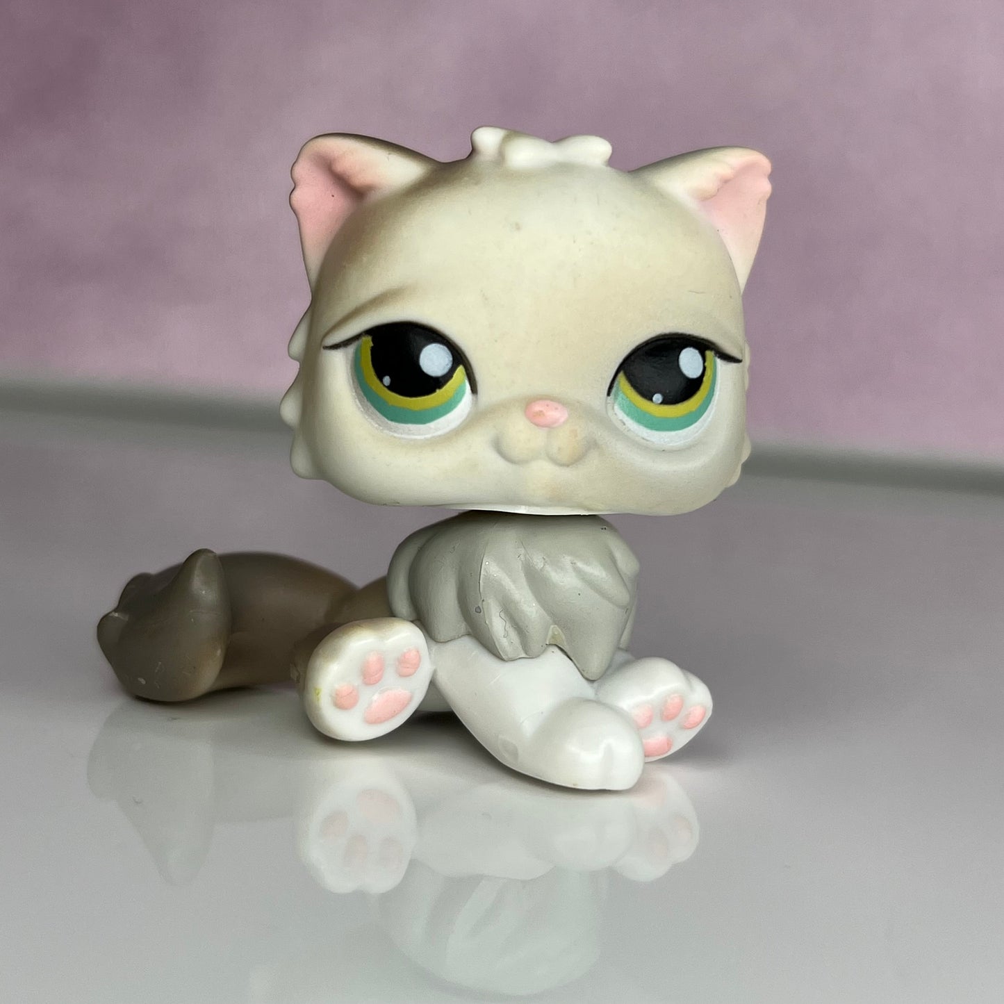 LPS Gray Down Persian Cat #328