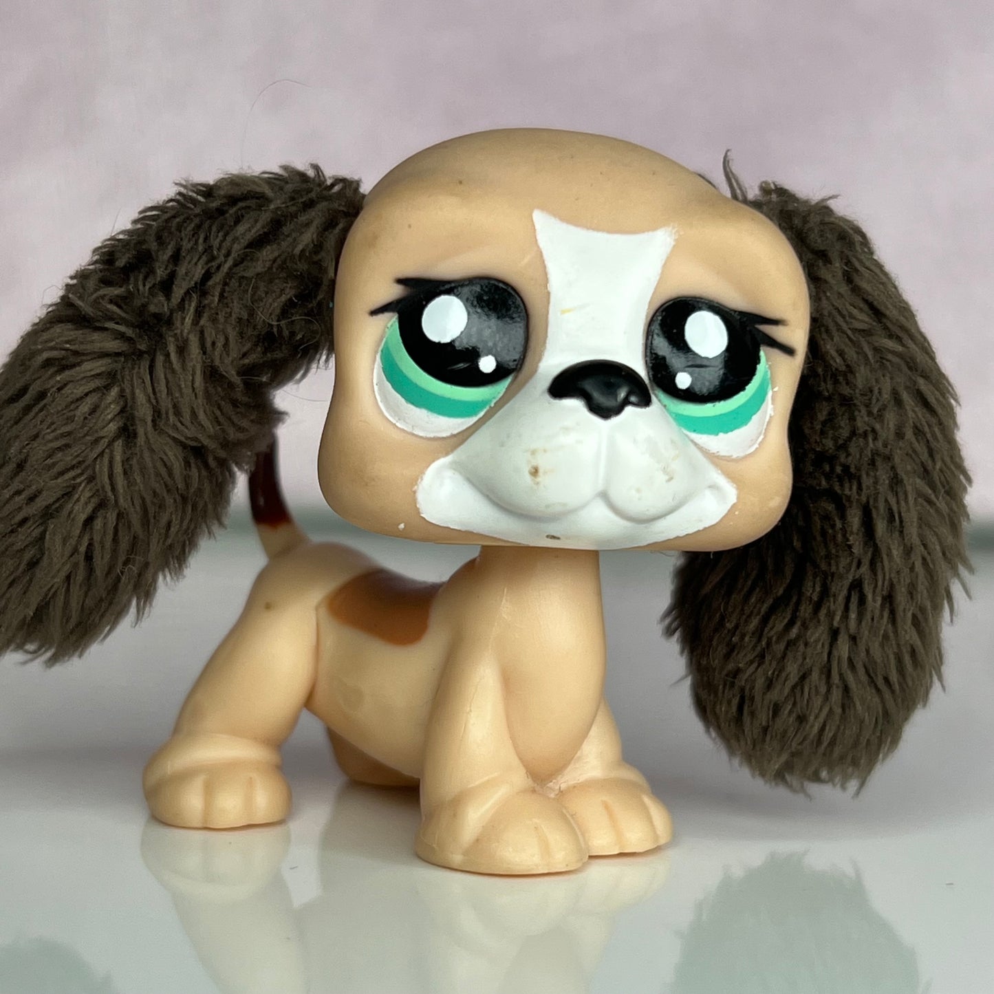 LPS Fuzzy Basset Hound Dog #2413