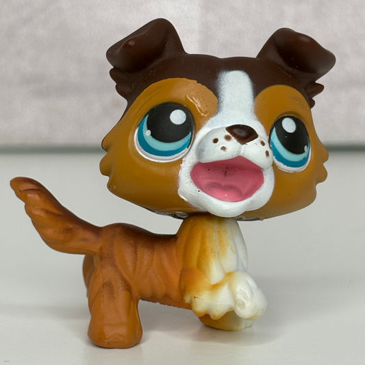 LPS Open Mouth Collie Dog