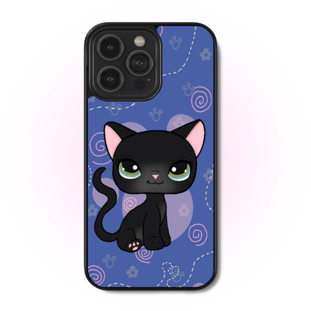 LPS Black Shorthair Cat Phone Case