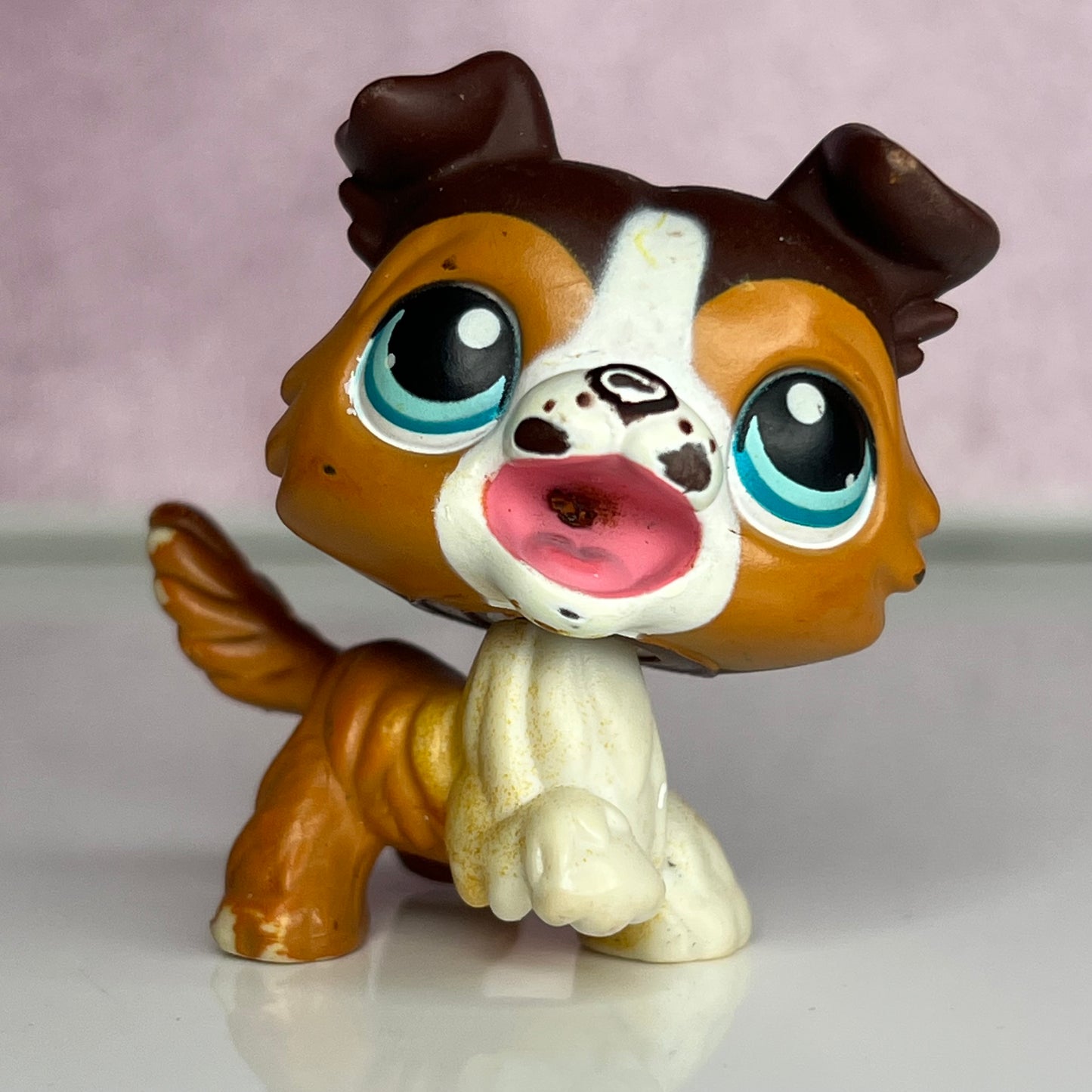 LPS Open Mouth Collie Dog