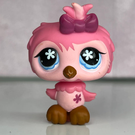 LPS Pink Owl Bird #496