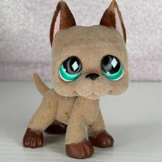 LPS Flocked Great Dane Dog #636