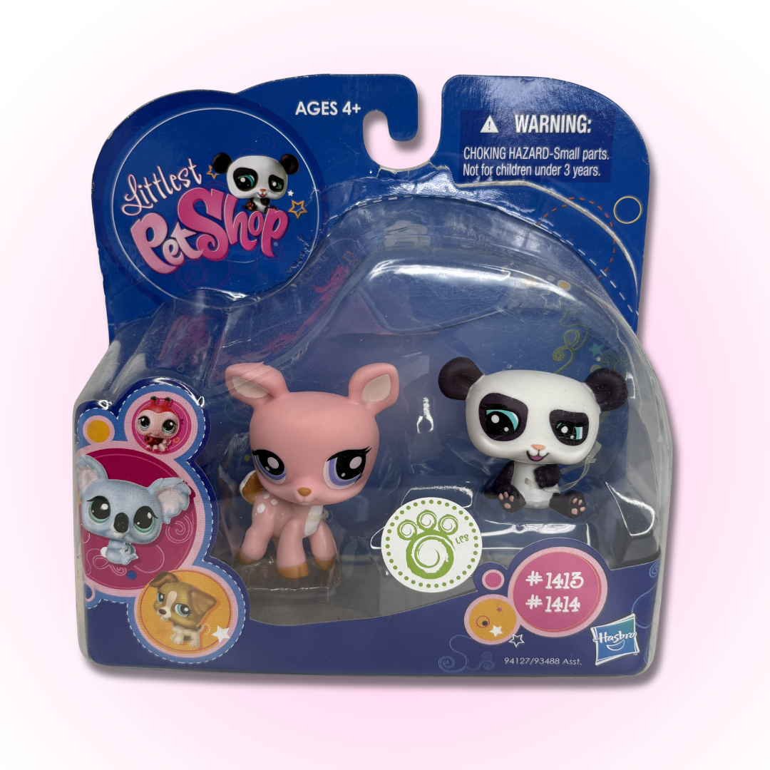 LPS Panda and Deer #1413 #1414 New In Box