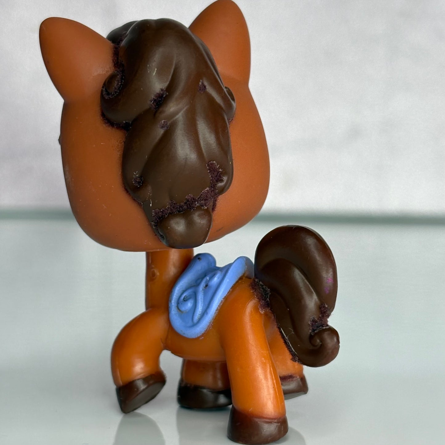 LPS Flocked Horse #627