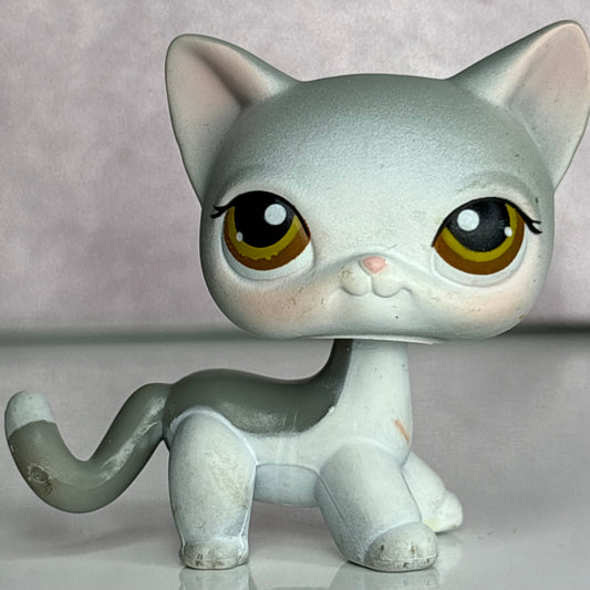 LPS Gray Shorthair Cat #138