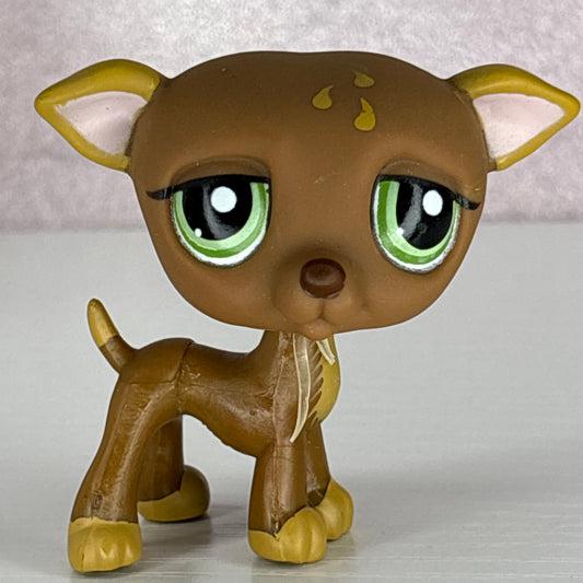 LPS Brown Greyhound Dog #507