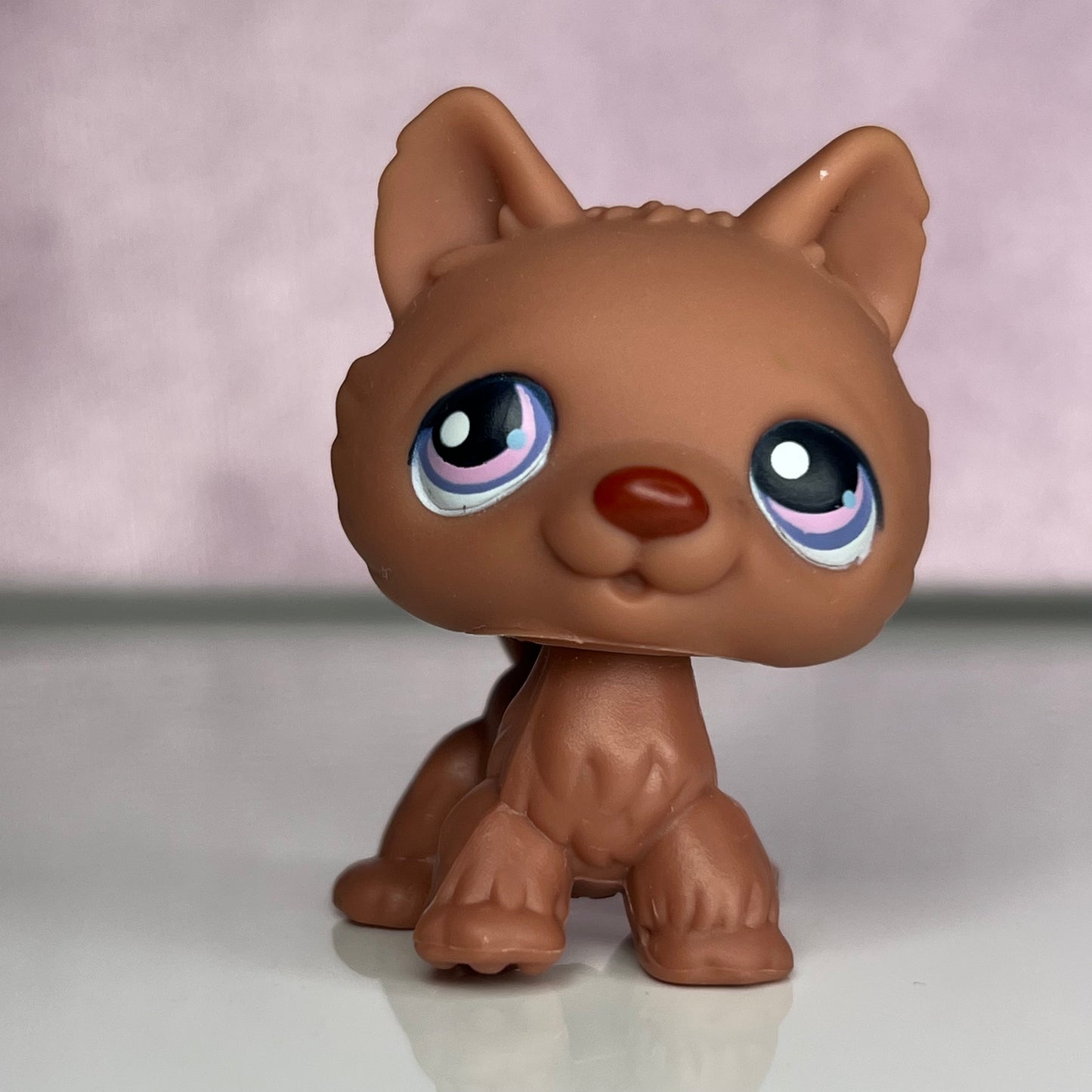 LPS Brown Standing Husky Dog #39