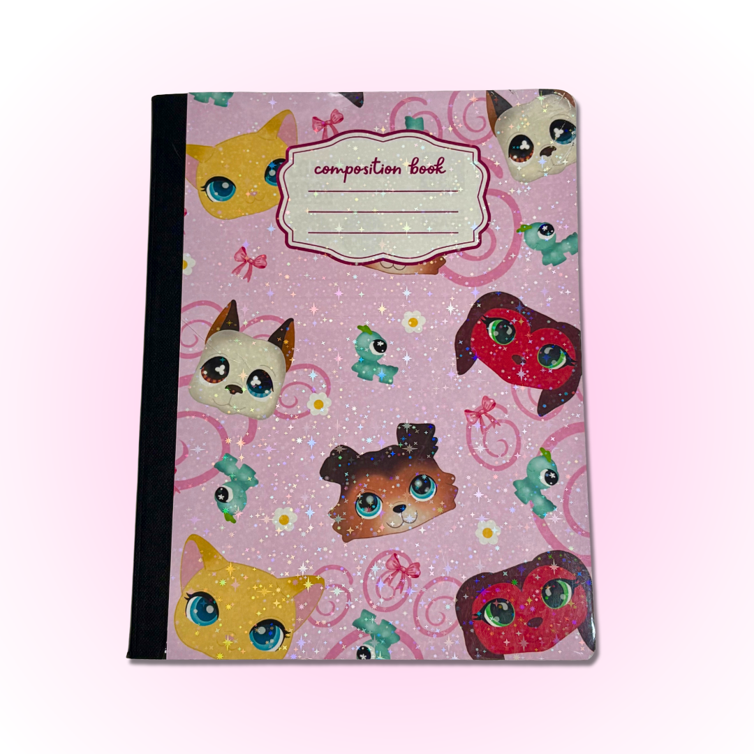 LPS-Inspired  Pink Composition Notebook