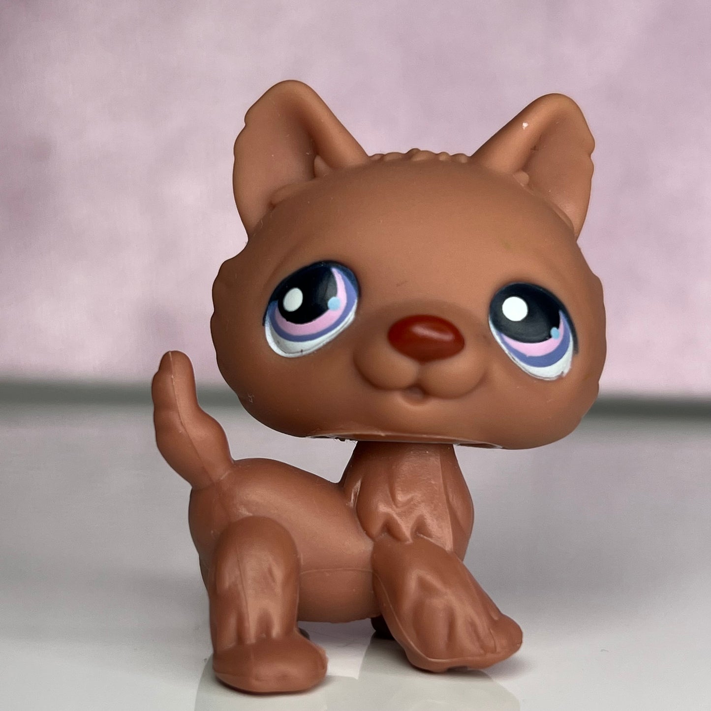 LPS Brown Standing Husky Dog #39