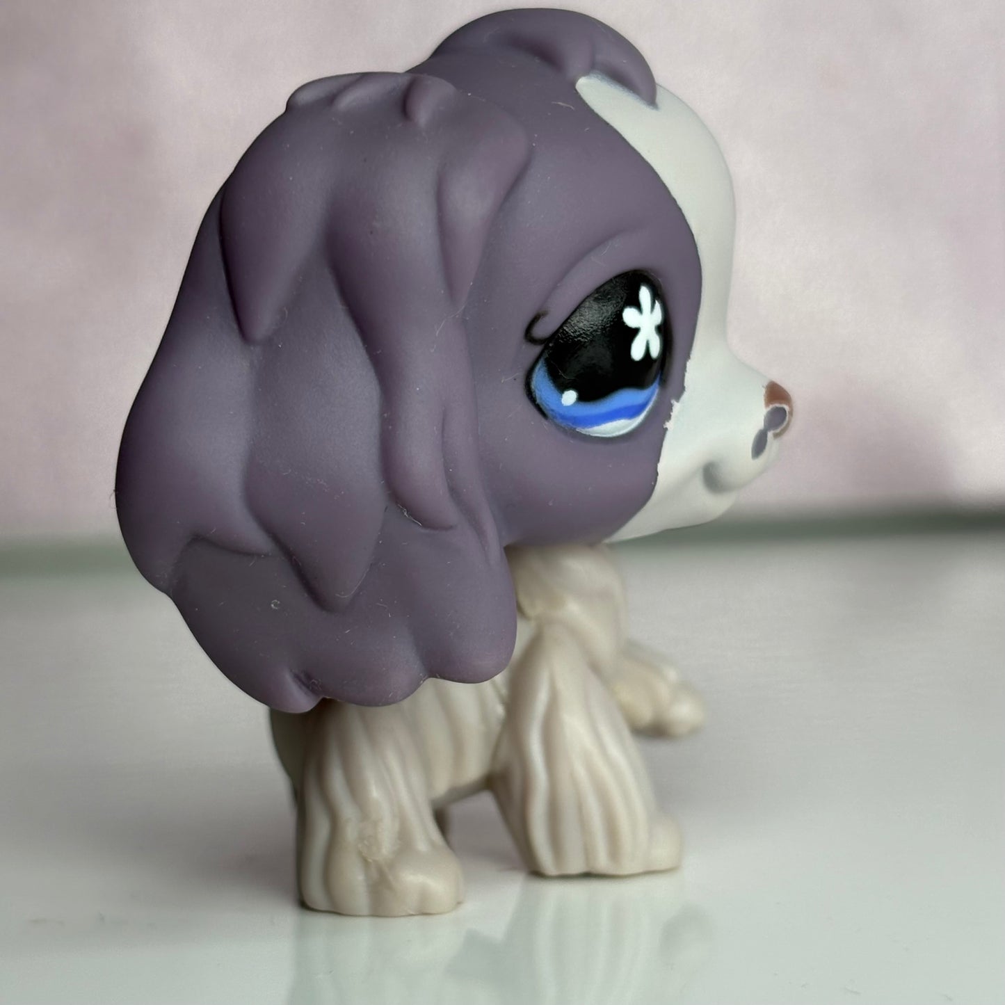 LPS Purple  Cocker Spaniel Dog #672