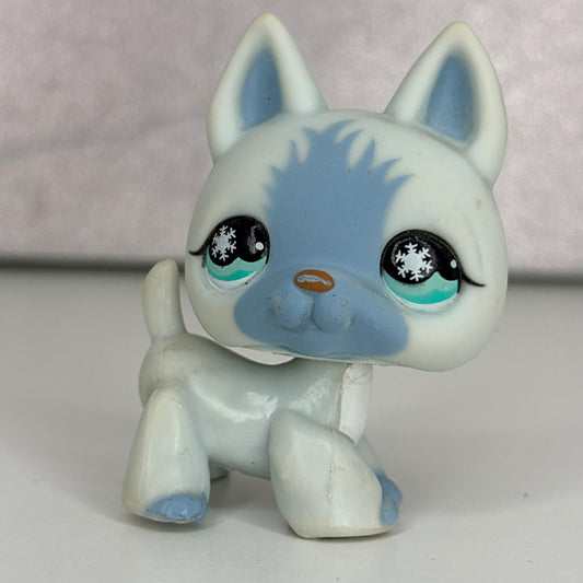 LPS Blue German Shepherd Dog #689