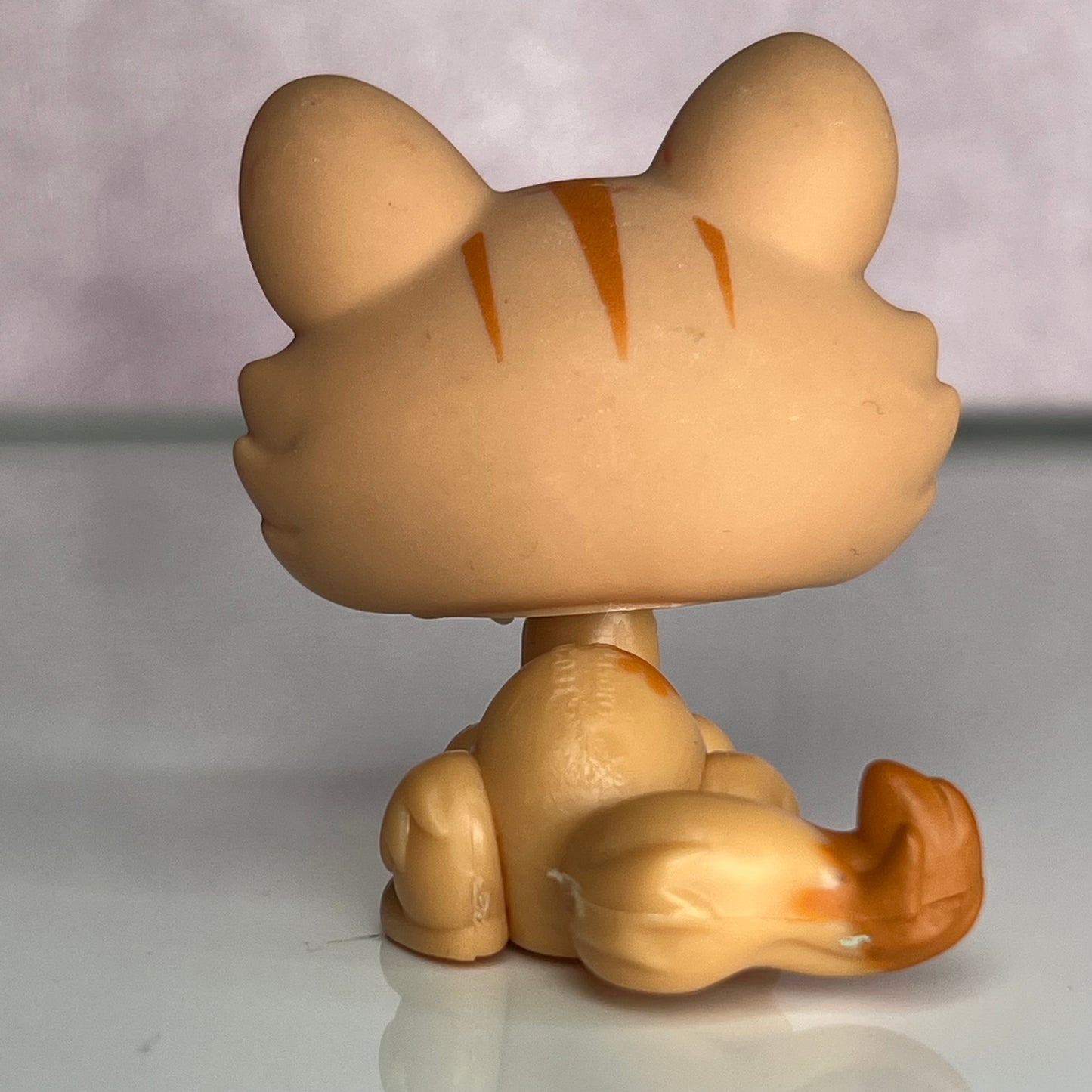 LPS Orange Crouching Cat #649