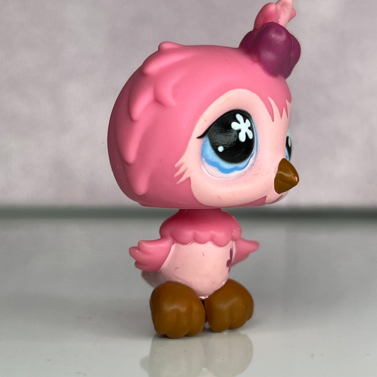 LPS Pink Owl Bird #496