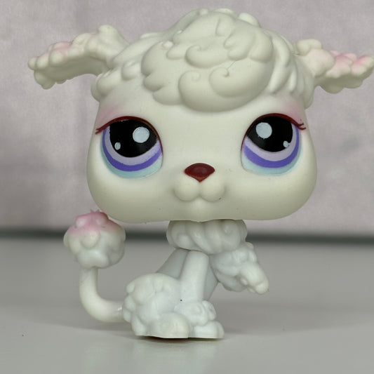 LPS White Poodle Dog #101