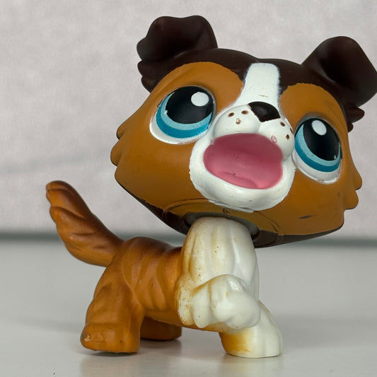 LPS Open Mouth Collie Dog