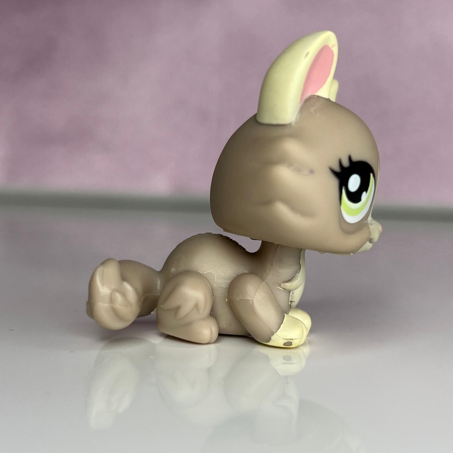 LPS Gray Crouching Cat