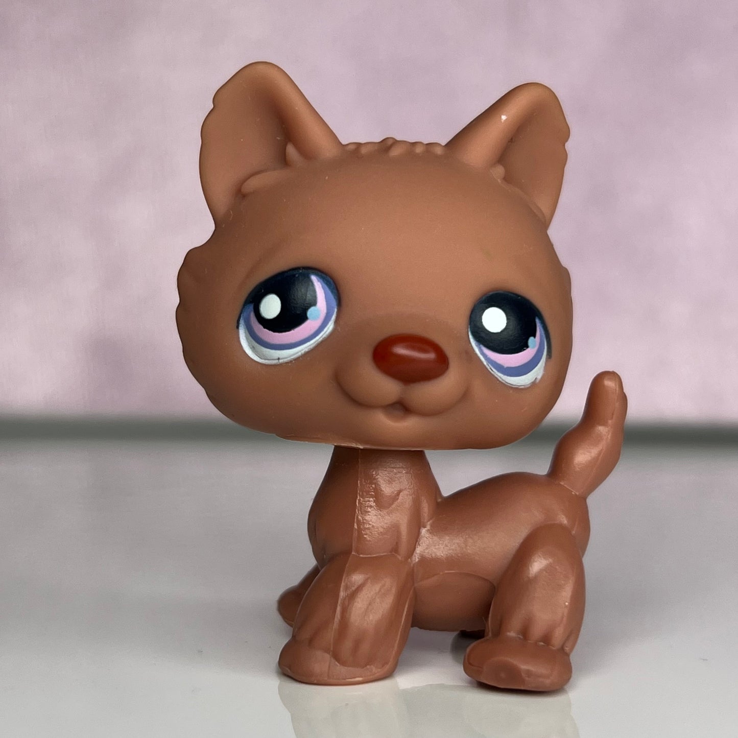 LPS Brown Standing Husky Dog #39