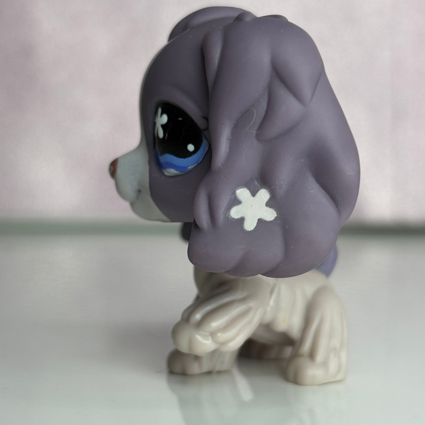 LPS Purple  Cocker Spaniel Dog #672