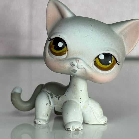 LPS Gray Shorthair Cat #138