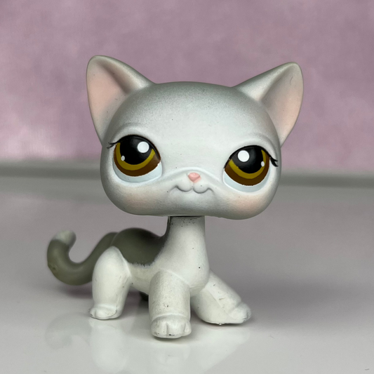 LPS Gray Shorthair Cat #138